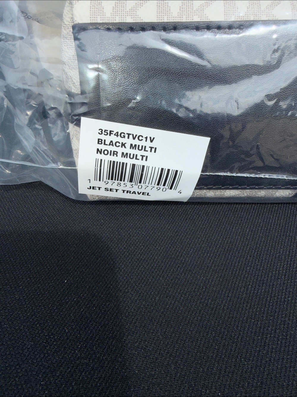 Michael Kors Black & Vanilla Logo Crossbody Bag - Picture 3 of 3